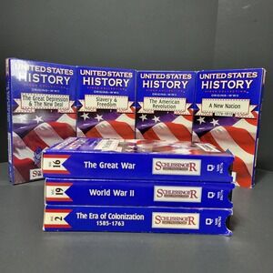 United States History Video Collection Origins to 2000 VHS  Schlessinger Media‎